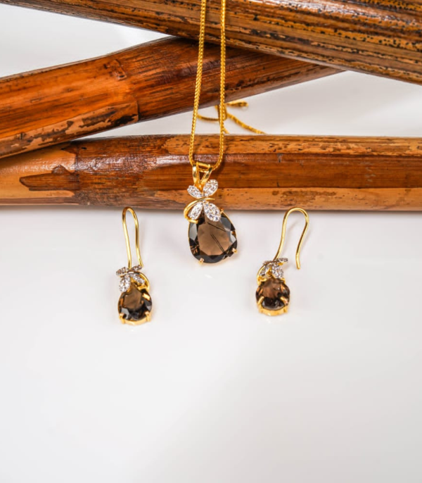 Smoky Quartz Bloom Set