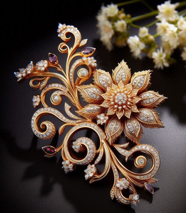 Majestic Bloom Brooch