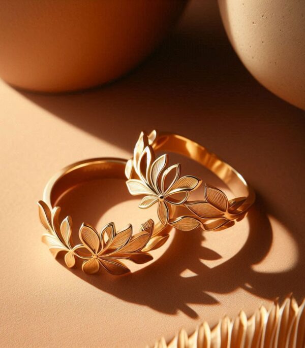 Golden Bloom Embrace Ring