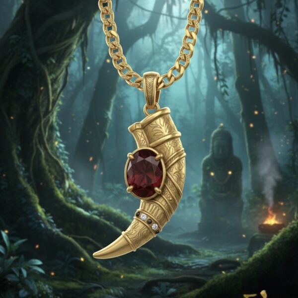 Royal Tusker Ruby Pendant