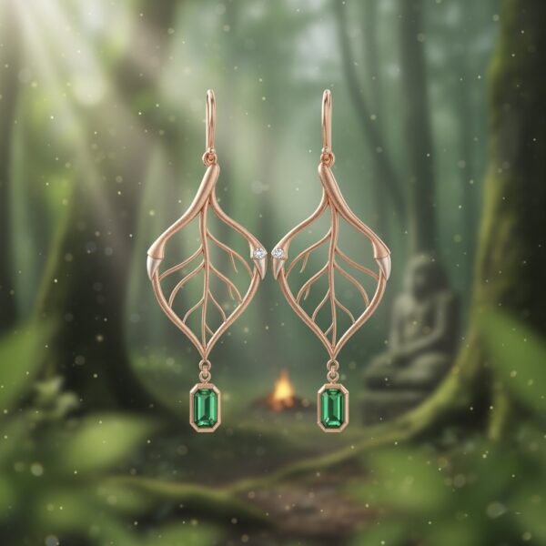Enchanted Emerald Leaf Set